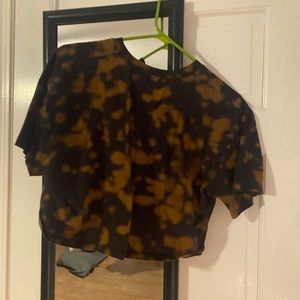 Hollister bleach look crop top